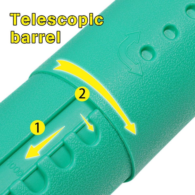 DEWEL Document Tube,Plastic Expanding Poster/Art/Document Storage Tube 24.5 to 40 inches Adjustable with Carrying Strap Waterproof and Light-Resistance Telescoping Carrying Case (Green-Large Size) - Image 3